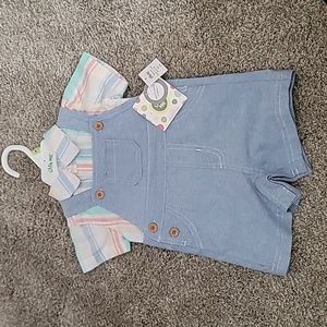 Little Me overall outfit